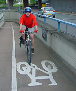 A cycle lane
