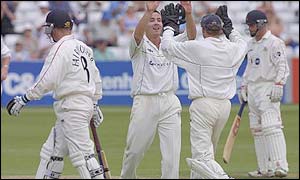 Graham Napier chipped in with two wickets