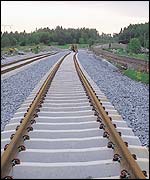Swedish track, from Banverket website