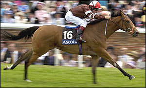 Pat Eddery and Romantic Liason land The Queen Mary Stakes