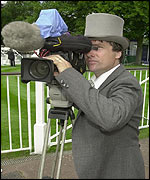 BBC crew member at Ascot
