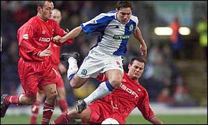 David Dunn in action for Blackburn