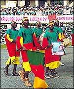 Cameroonian celebrations at the start of the project