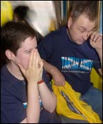 Scots fans in Brazil bar as Michael Owen scores