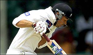 Stephen Fleming was subjected to some aggressive Windies bowling