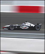 It is now five-four in favour of Kimi Raikkonen over David Coulthard in qualifying