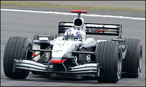 Scot David Coulthard battles hard at the Nurburgring