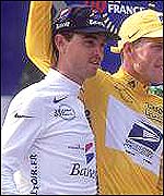 Francisco Mancebo with Tour winner Lance Armstrong back in 2000