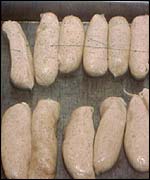 Library picture of a plate of sausages