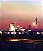 View of Mozal at night