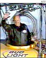 Steve Fossett in his balloon