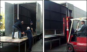 Unloading the new set