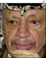 Palestinian Authority President Yasser Arafat