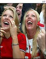 Women in England colours