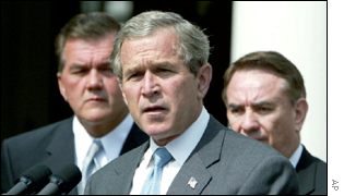 US President George W Bush