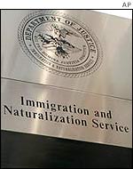Office sign of the US Immigration and Naturalization Service