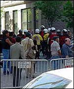 Security checks and barriers are everywhere