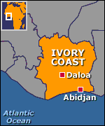 Ivory Coast map