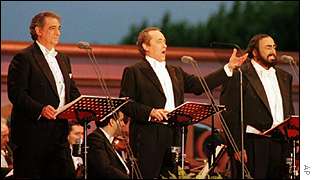 Placido Domingo, Jos� Carreras and Pavarotti