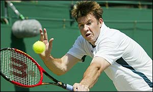 Barry Cowan of Britain loses to 22nd seed Nicolas Lapentti of Ecuador 