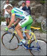 Botero on Alpe d'Huez in 2001