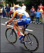 Rabo rider in Tour 2001