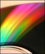 Compact disc close-up, BBC