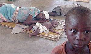 Mother and children in Malawi