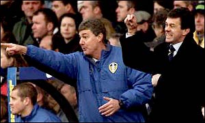 Brian Kidd took the brunt of the criticism from fans following Leeds' slump in form in 2002