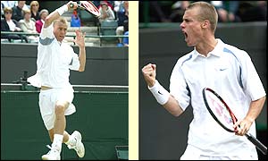 Lleyton Hewitt faces a tough challenge in unseeded Frenchman Gregory Carraz