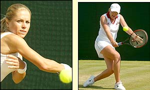 Amanada Coetzer drops serve as her plucky British opponent fights back to take the second set