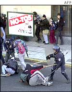 Violent protests in Buenos Aires