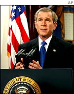 US President George W Bush