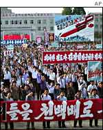 Demonstration in North Korea