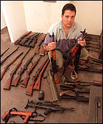 Guns allegedly found at Zog's home