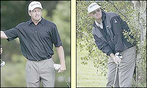 The USA's Fred Funk and Scotland's Sandy Lyle