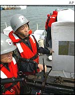 South Korean forces guard Incheon port