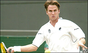 Michel Kratochvil comes into the net