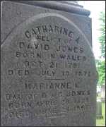 This epitaph notes the words 