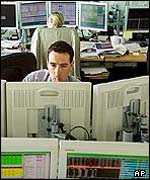 Traders in a Paris bank