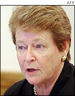 WHO chief Gro Harlem Brundtland, AFP
