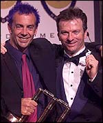 Colin Miller receiving his Test player of the year award