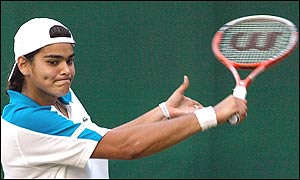 Eleni Daniilidou of Greece takes Capriati to three sets