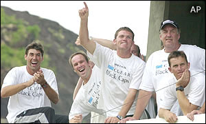 The New Zealand camp are in good spirits in Grenada