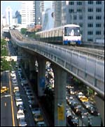 Skytrain in Bangkok