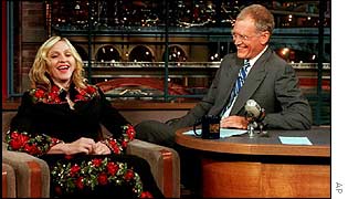 Madonna on The Late Show with David Letterman