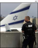 El AL aircraft at LA International Airport