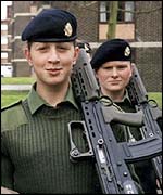Trainee soldiers