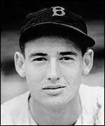 Ted Williams during his playing days with the Boston Red Sox