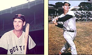 Boston Red Sox legend Ted Williams 